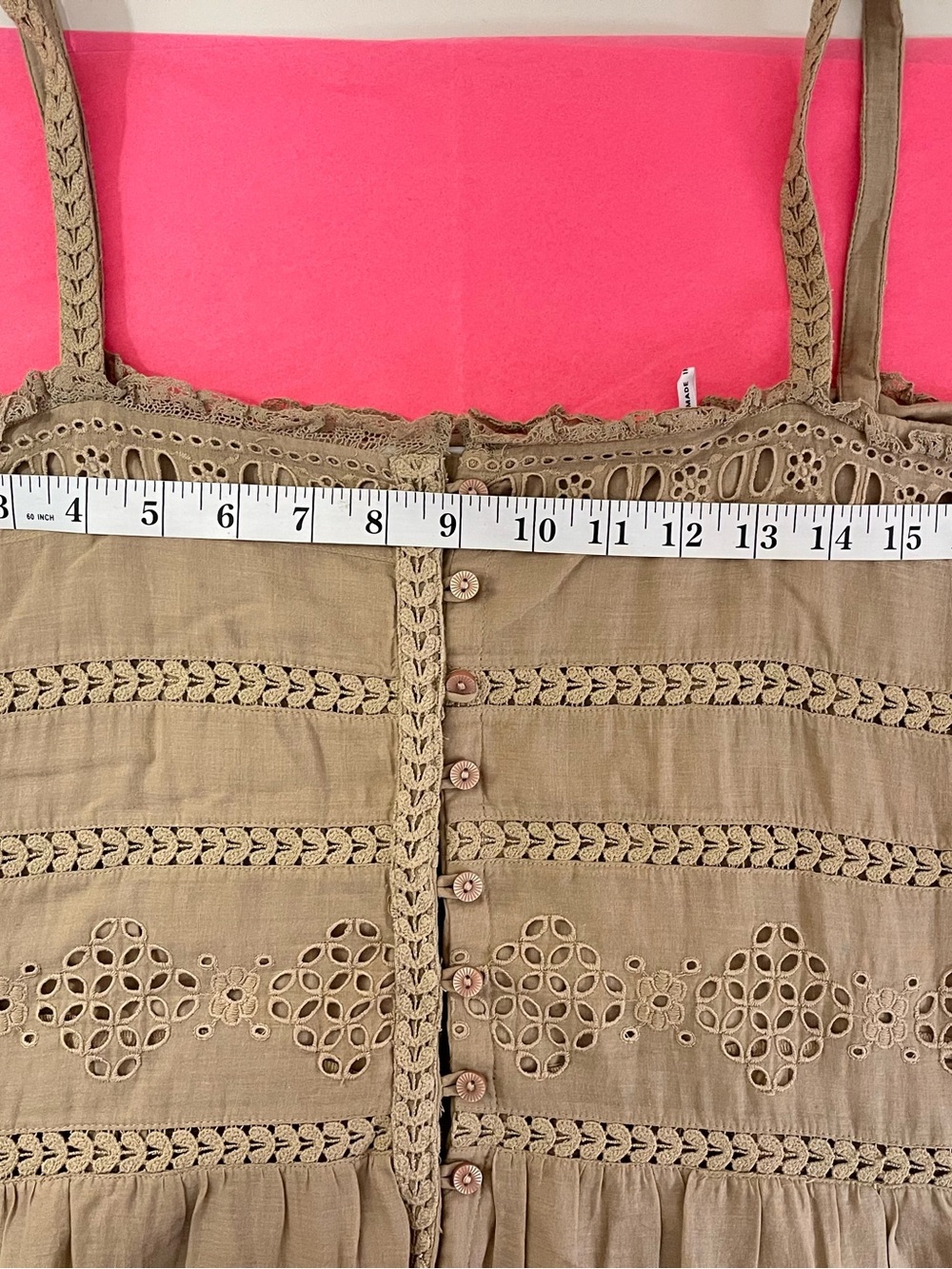 Isabel Marant Sleeveless Button-Front Midi Dress in Olive Beige - Picture 10 of 15